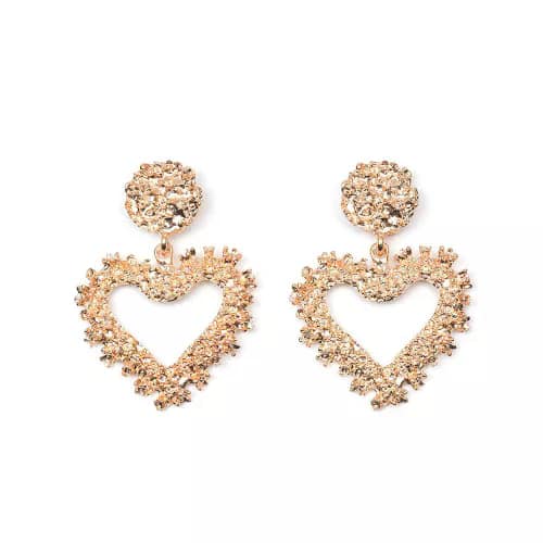 Alloy Heart Shaped Earrings
