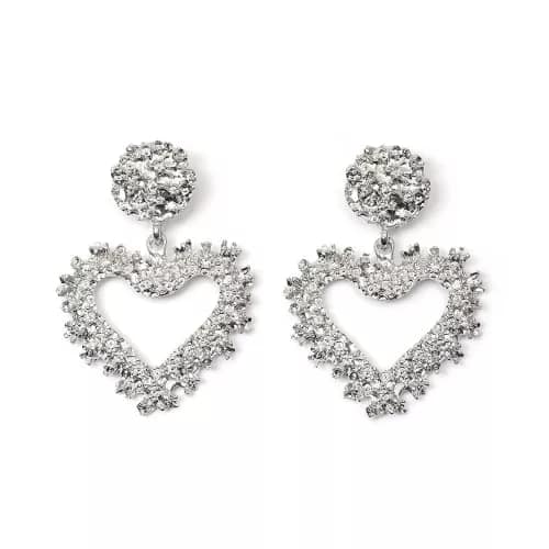 Alloy Heart Shaped Earrings