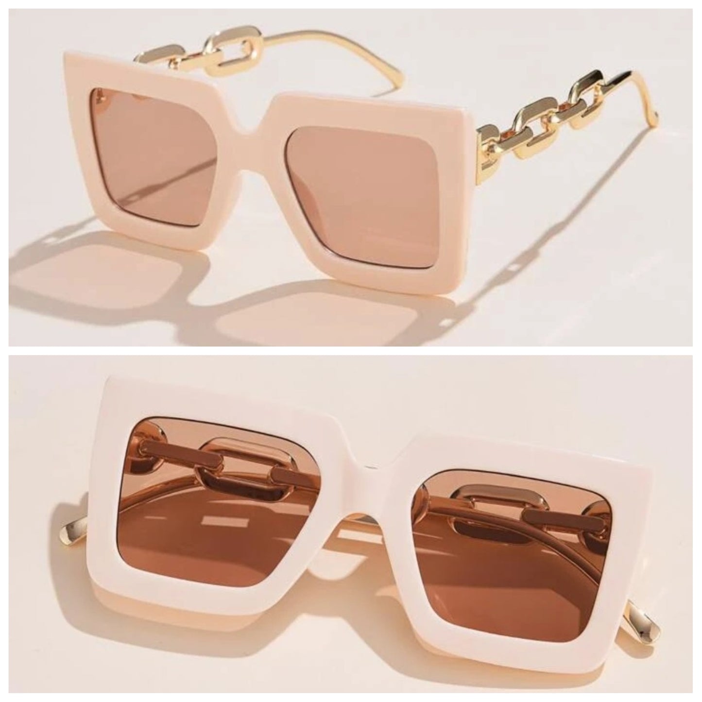 Geometric Frame Sunglasses
