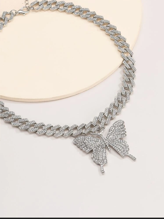 Butterfly Charm Chain Necklace