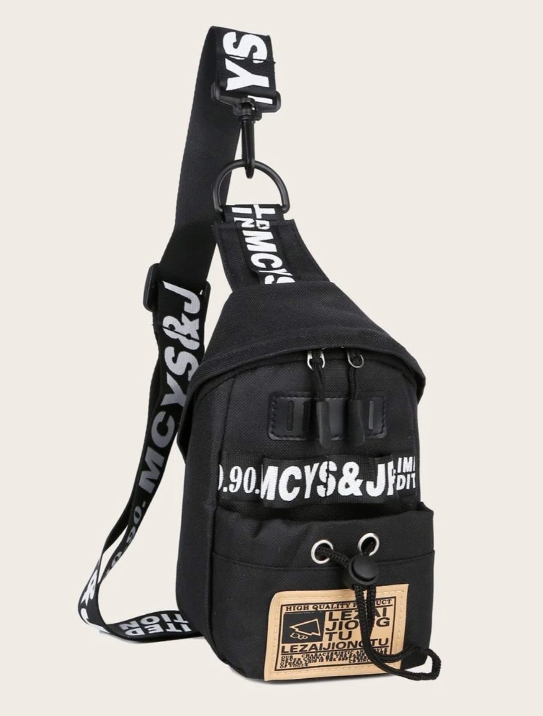 Letter Graphic Sling Bag