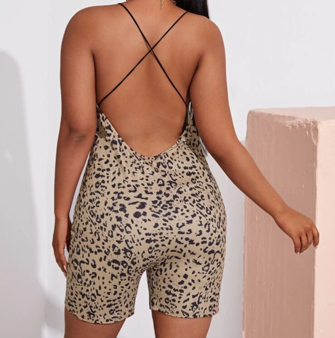 Leopard Romper